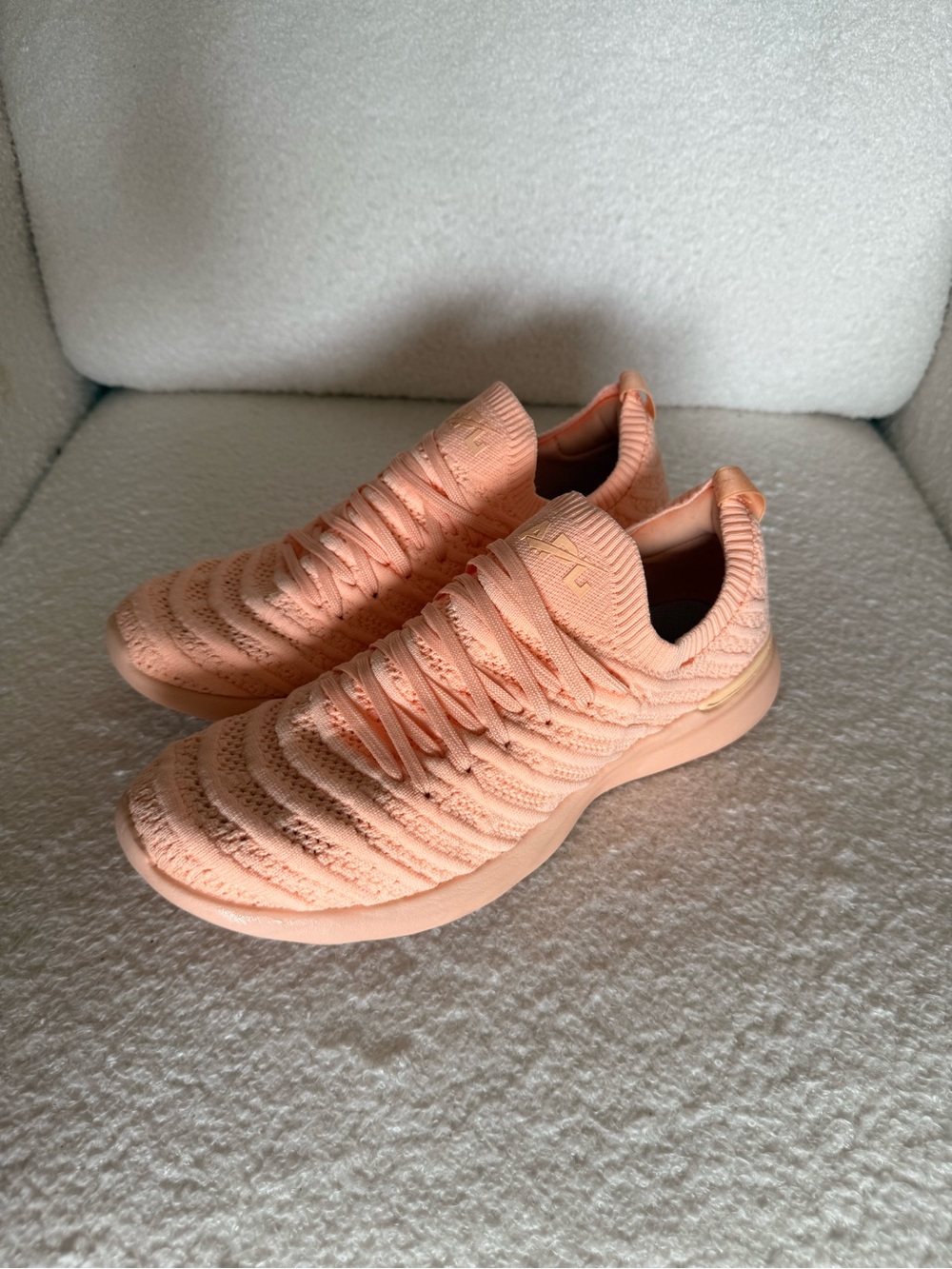 APL Women's Peach Knit Slip-On Sneakers